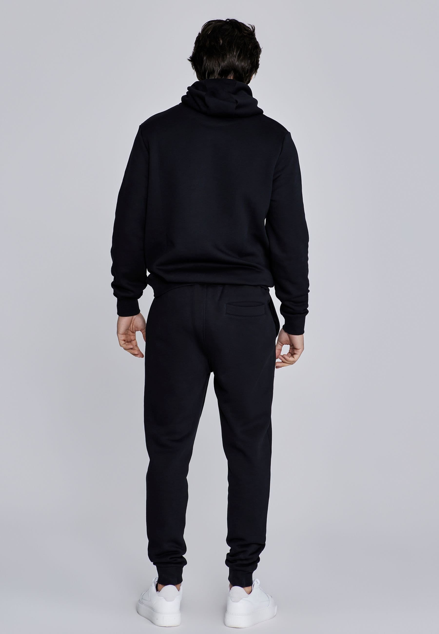 SikSilk SikSilk Men's Hoodie & Joggers Set in Black - 4