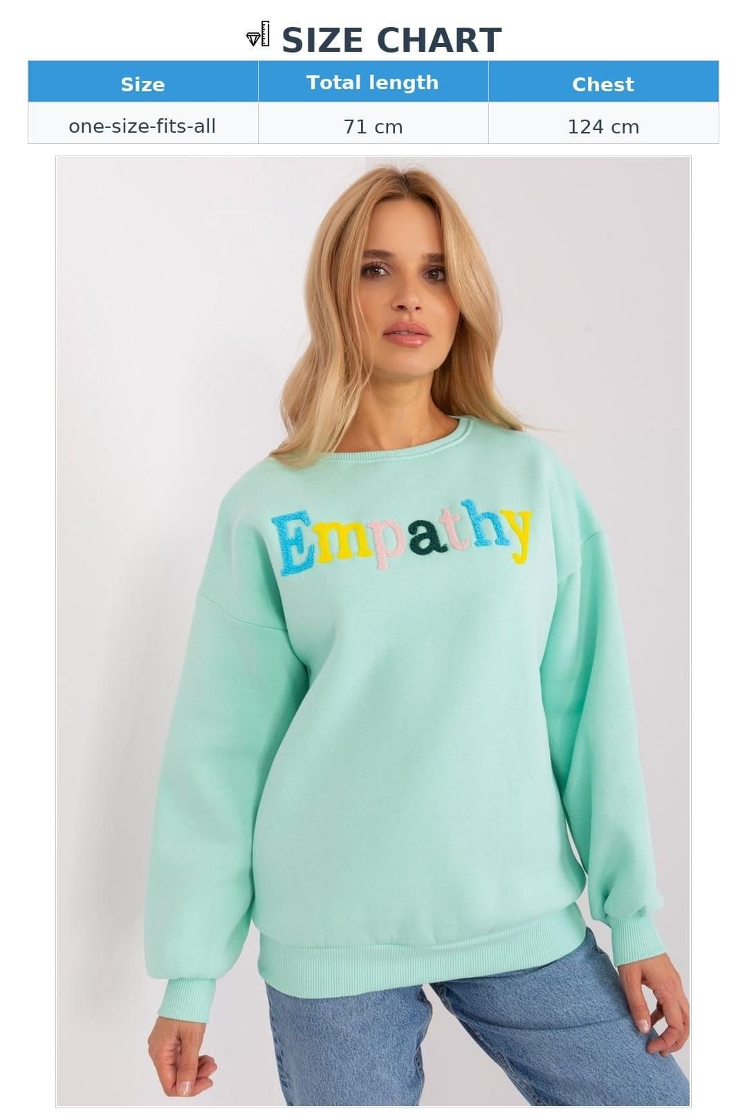 Love Lace Love Lace Women's Overhead Casual Cotton Polyester Sweatshirt in Mint - 4