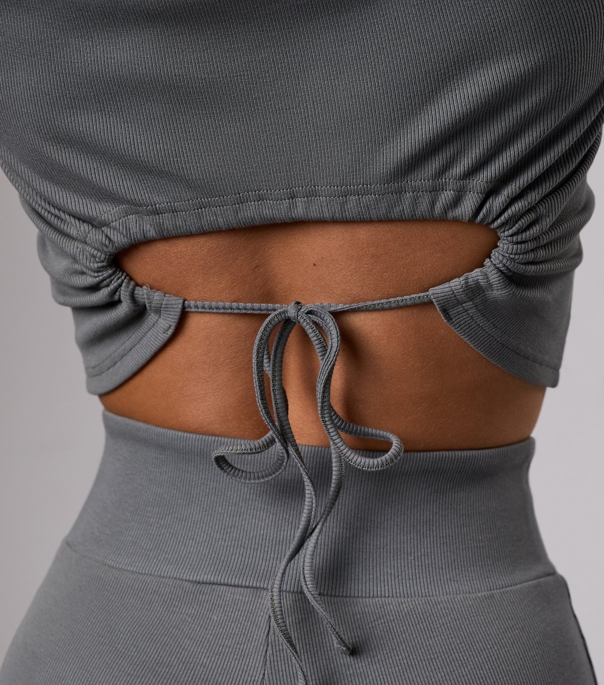 Gym King Women's Grey Back Detail Crop T-Shirt Gym King New Look - 4