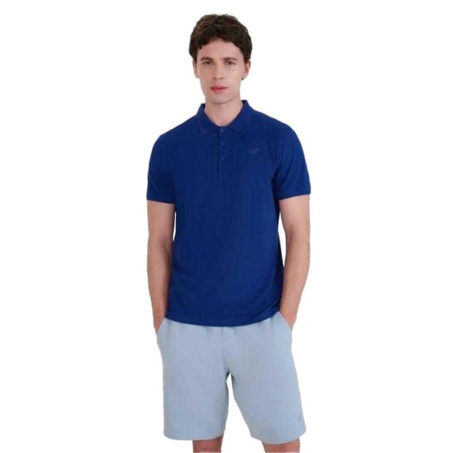 4F 4F Men's WMM00TPTSM366 Polo Shirt in Navy - 3