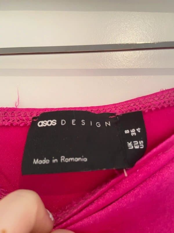 ASOS ASOS pink satin skirt