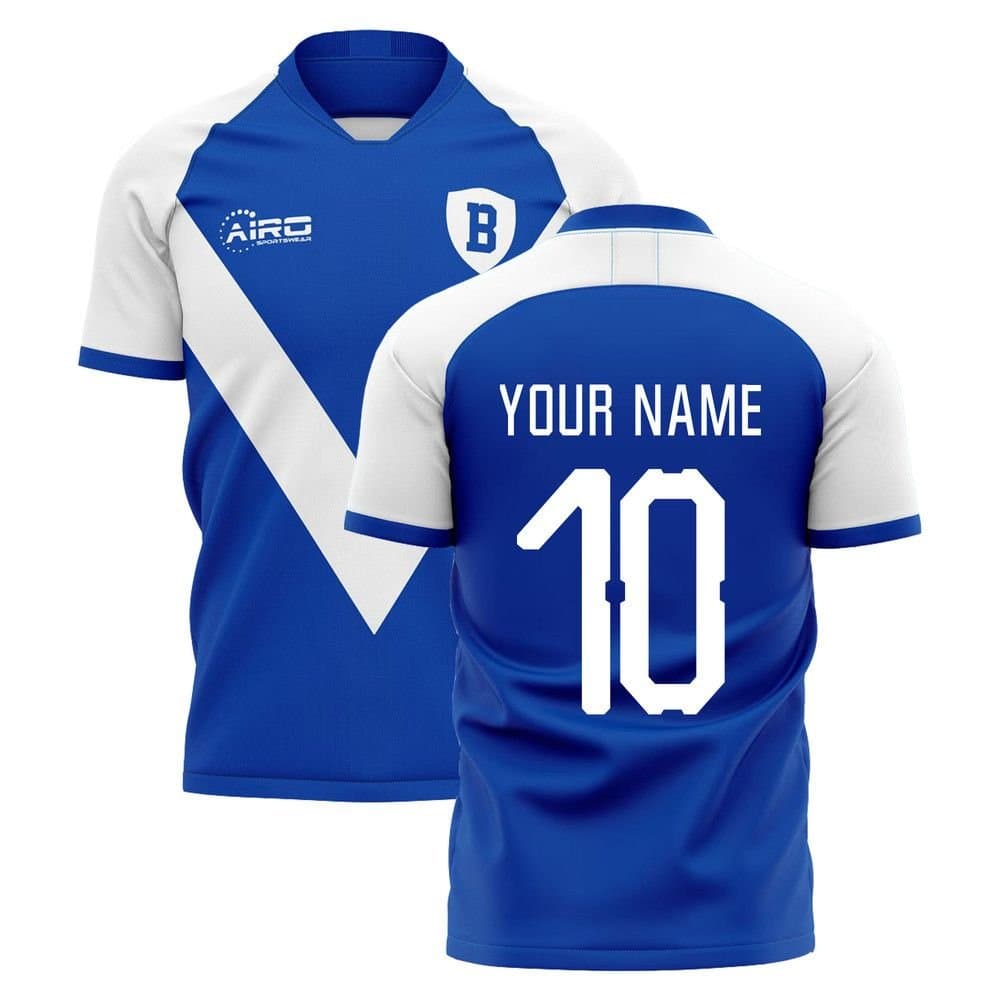 Brescia Brescia Men's Mens 2025-2026 Home ConcepT-Shirt Your Name in Blue