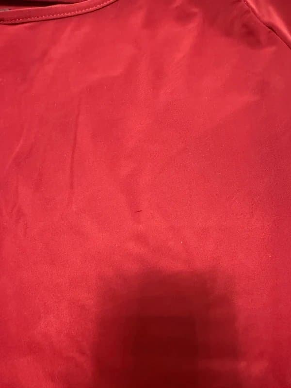 ASOS Design ASOS design deep red ruched top off the shoulder