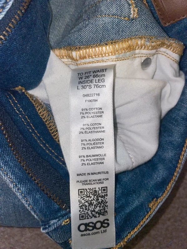 ASOS Men's Blue Denim Jeans