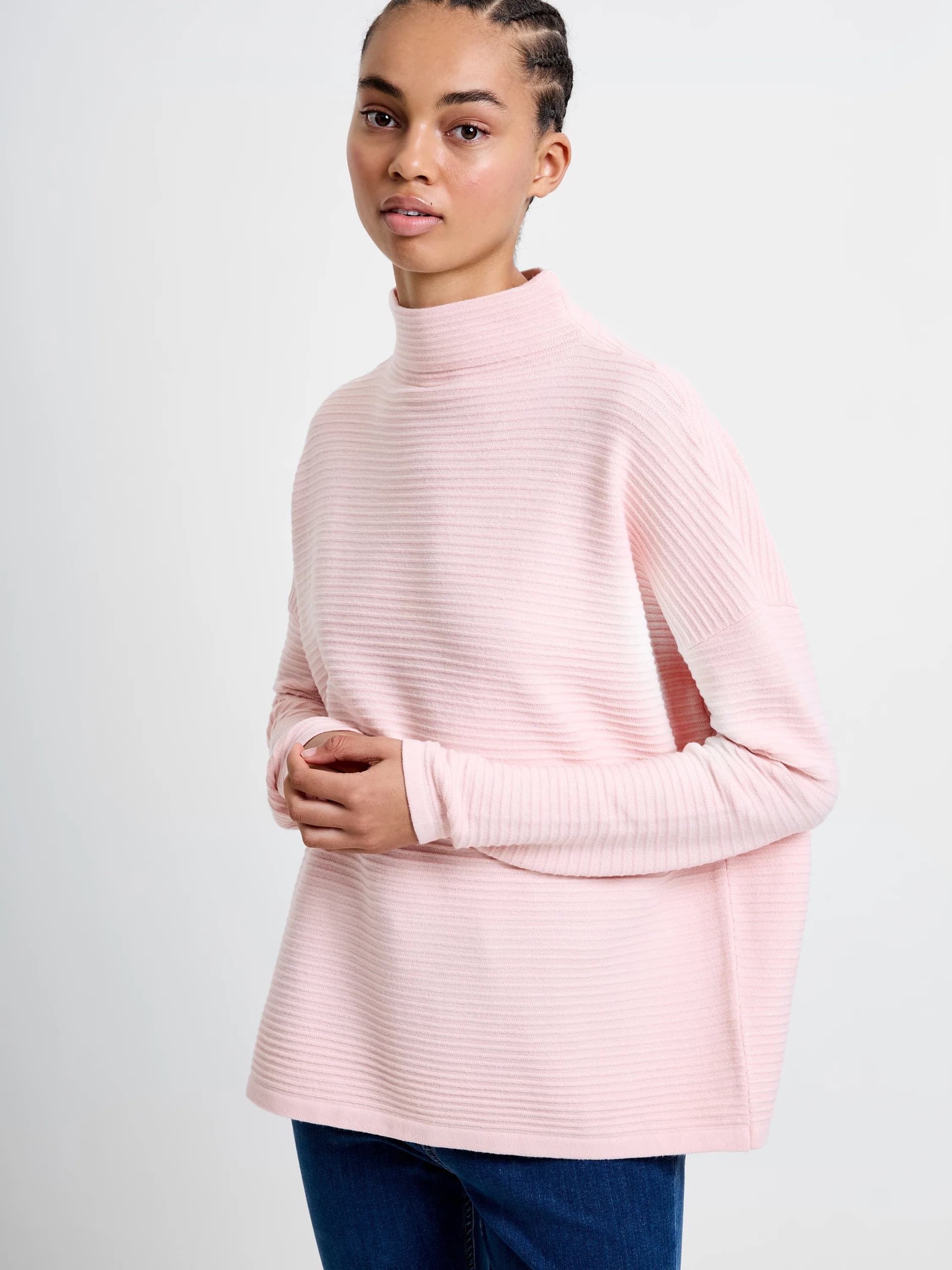 French Connection French Connection Light Pink High Neck Jumper