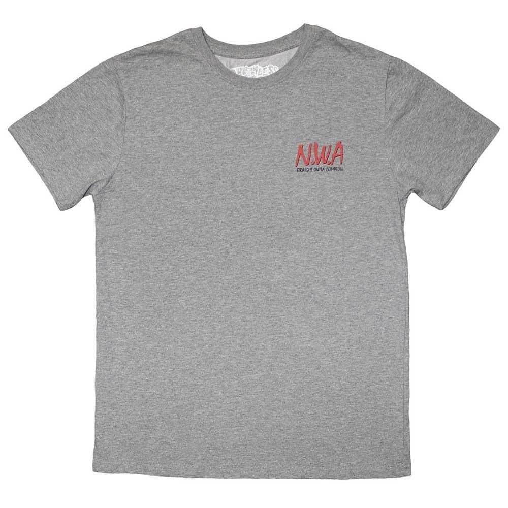 N.W.A N.W.A Men's Mini Logo T-Shirt in Grey
