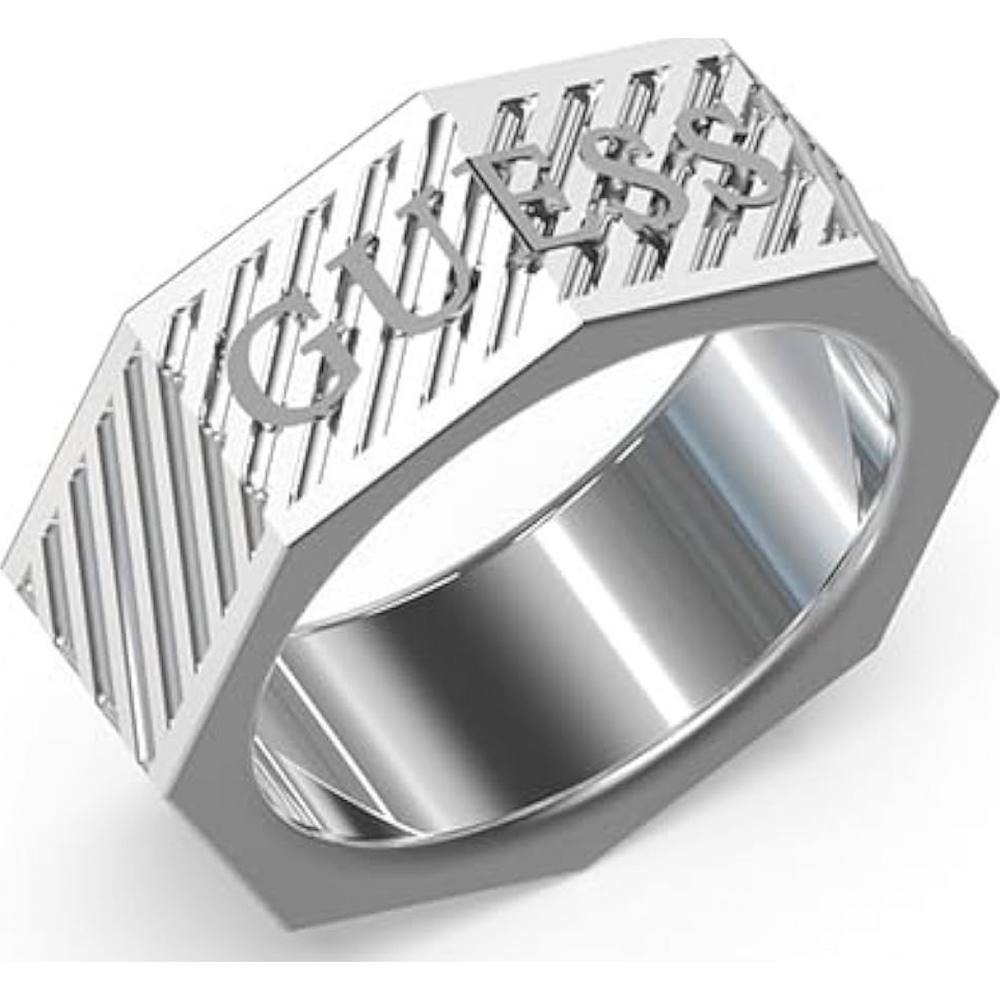 Guess Guess Men's JUMR03030JWST62 Ring in Silver - 1