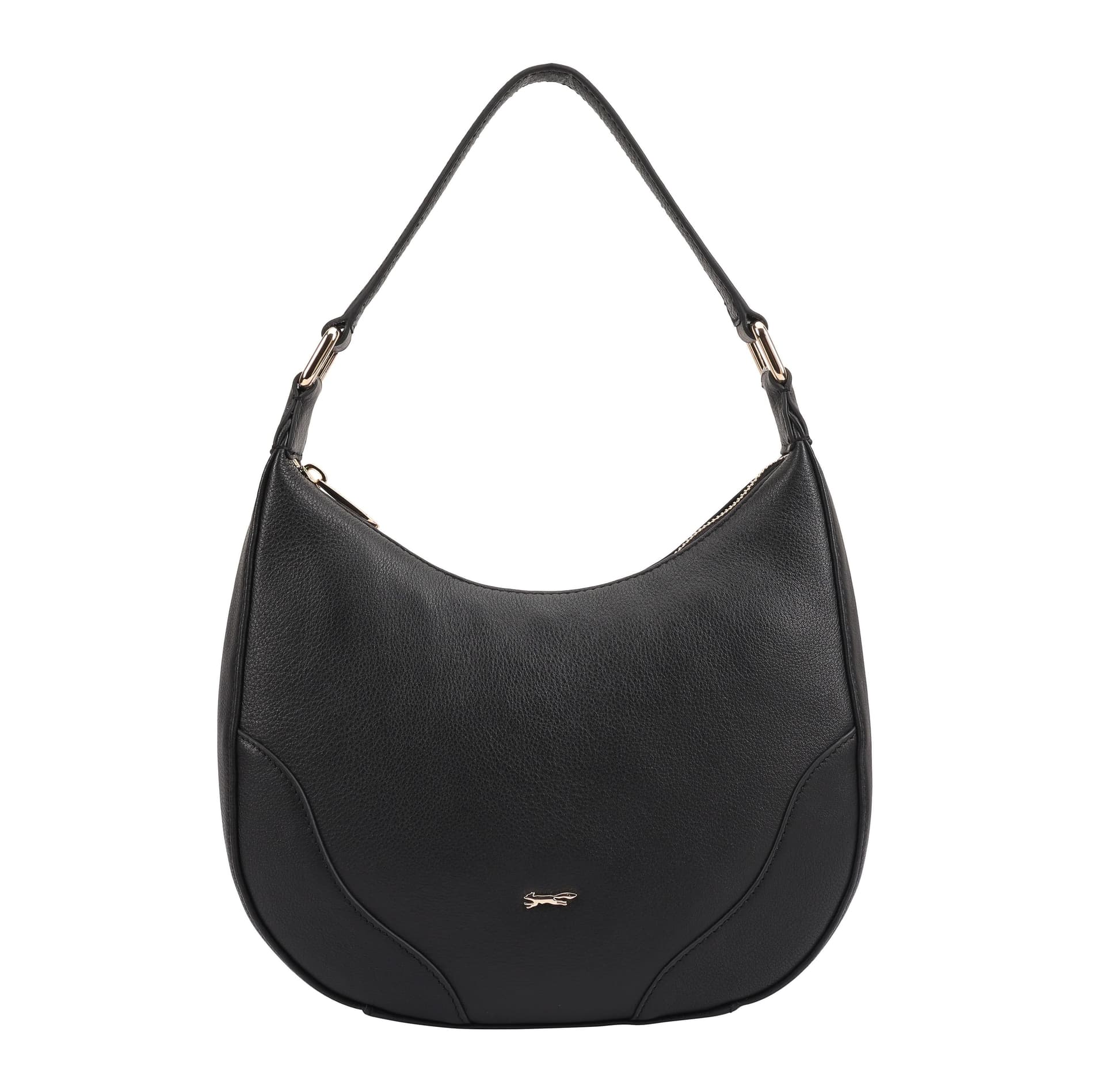 Paul Costelloe Paul Costelloe Women's Batna Leather Shoulder Bag in Jet Black