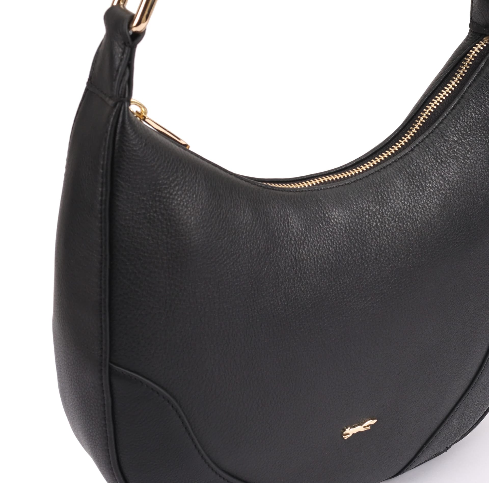Paul Costelloe Paul Costelloe Women's Batna Leather Shoulder Bag in Jet Black - 4