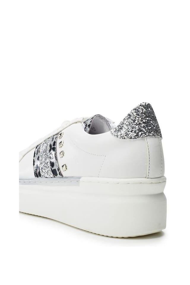 b.soleful b.soleful Women's 'Salomie' Porvair Trainers in Metallics - 3