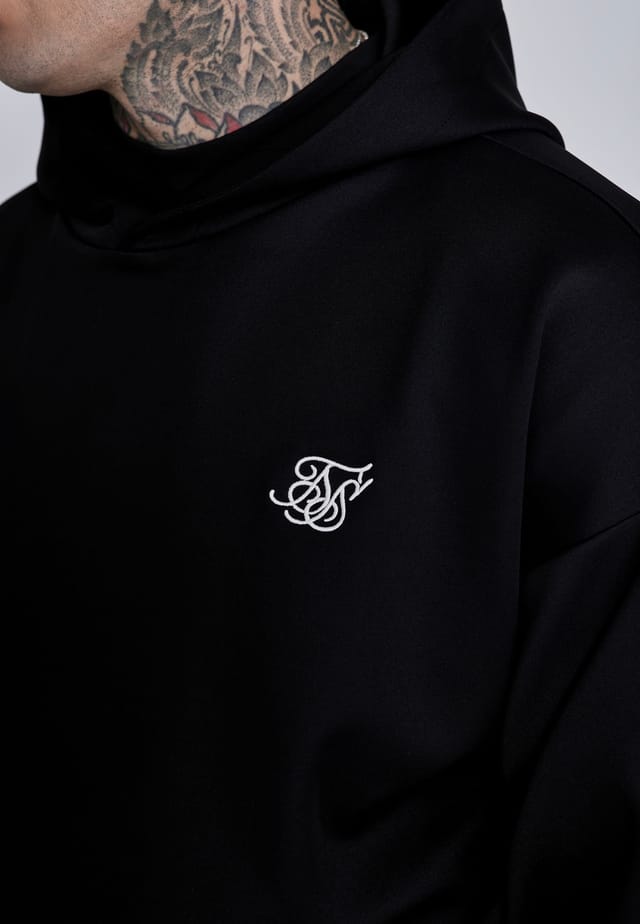 SikSilk SikSilk Men's Essentials Poly Hoodie in Black - 2