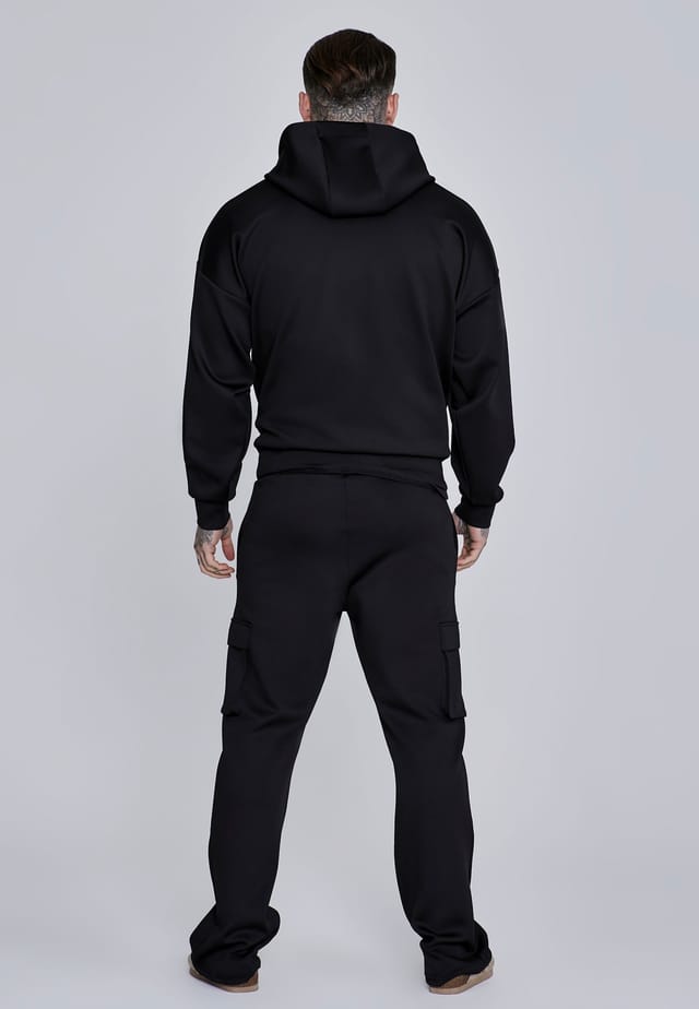 SikSilk SikSilk Men's Essentials Poly Hoodie in Black - 3