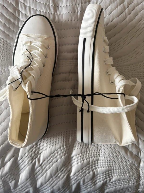 New Look Ladies girls women new conves white