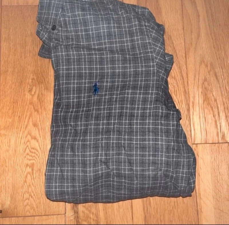 Ralph Lauren Ralph Lauren Men’s Grey Check Shirt Custom Fit Size M