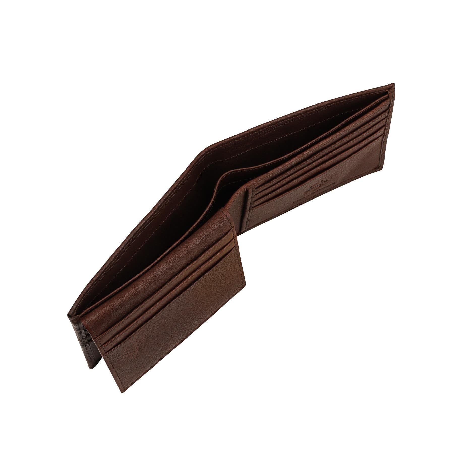 Paul Costelloe Paul Costelloe Men's Kai Leather Wallet in Brown - 4