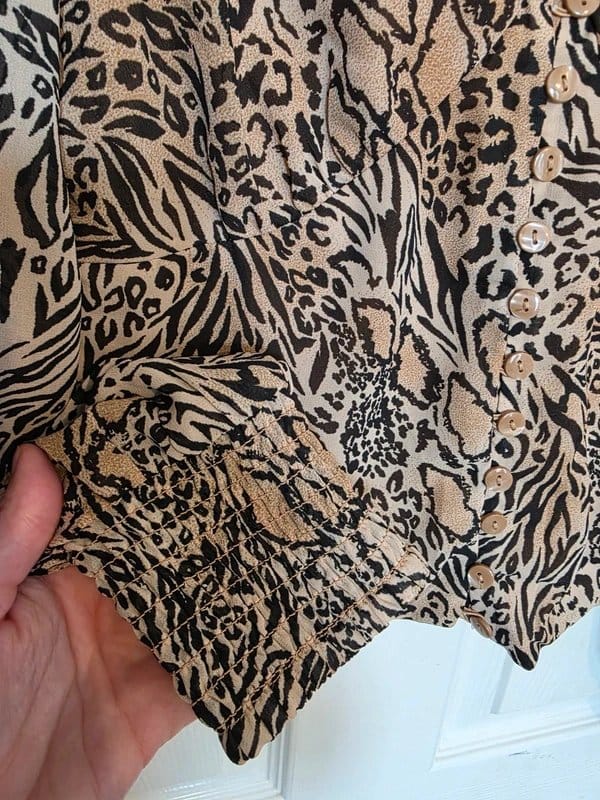 H&M Leopard Print Blouse