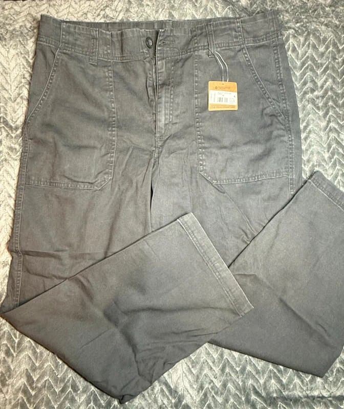 Eddie Bauer NWT Eddie Bauer Women's Voyager Utility Canvas Pants - Carbon (Size 14)