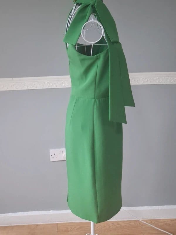 River Island River Island Green Halter Neck Bodycon Dress | Size UK 8 | Very good - 1