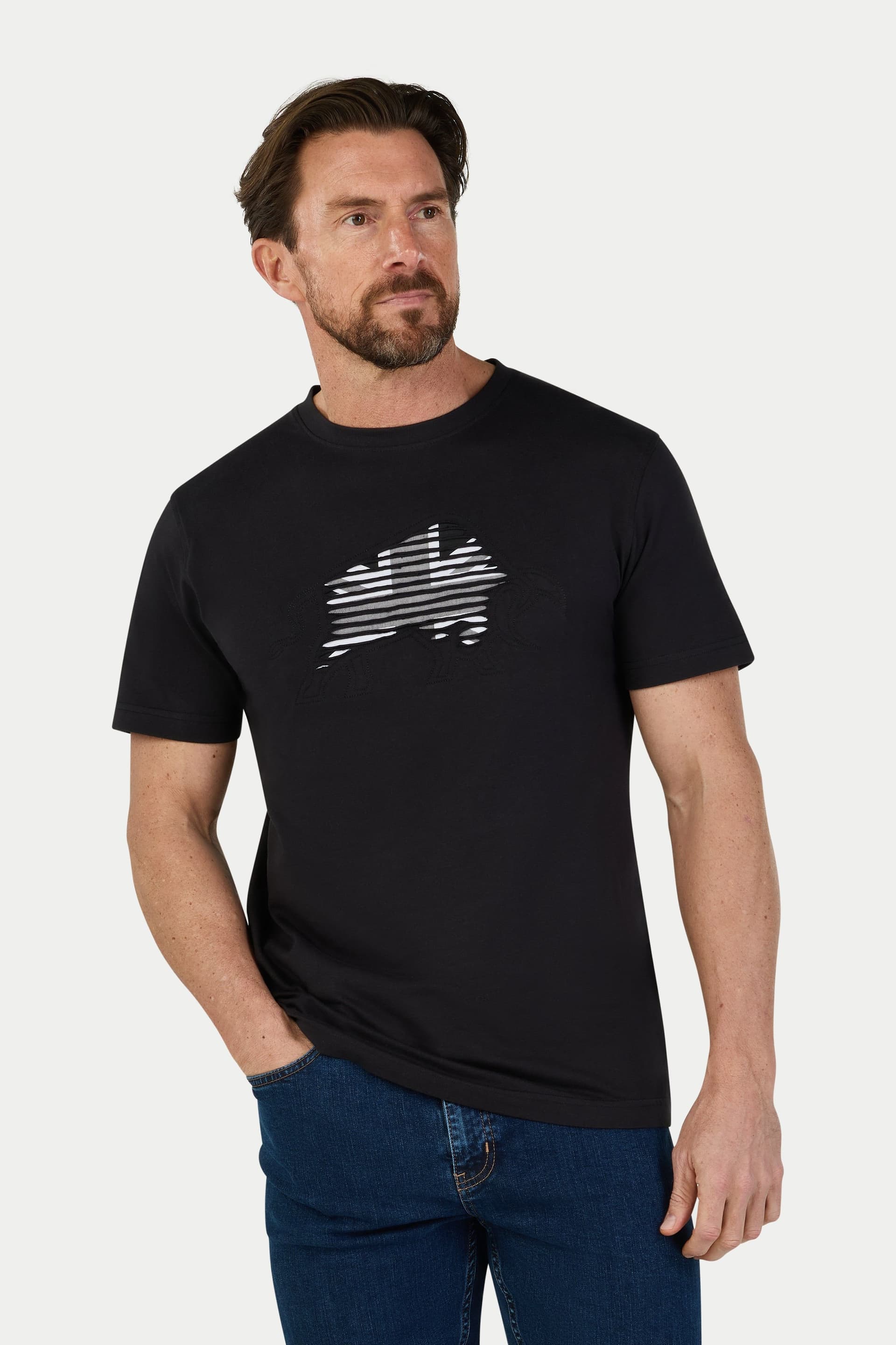raging bull Raging Bull Men's Slash Bull T-Shirt in Black