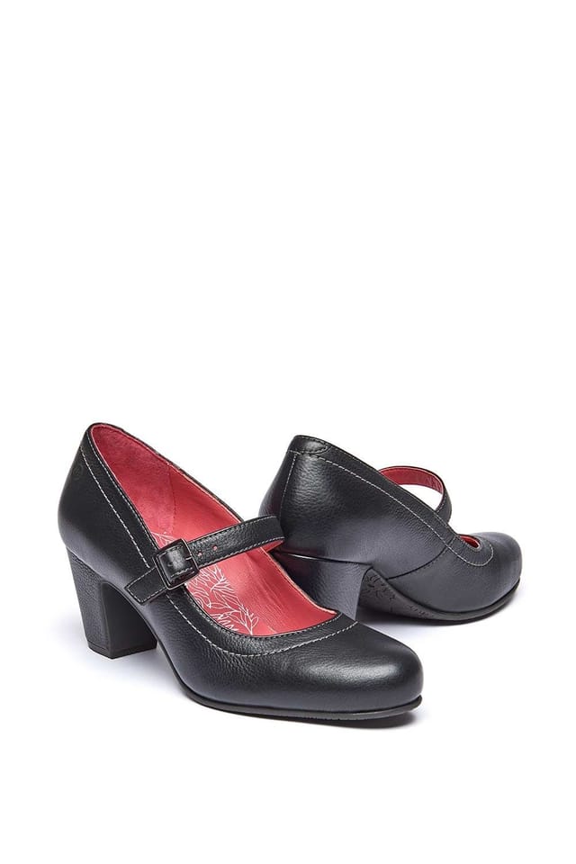 Moshulu Moshulu Women's 'Biambi' Leather Bar Shoes in Black - 2
