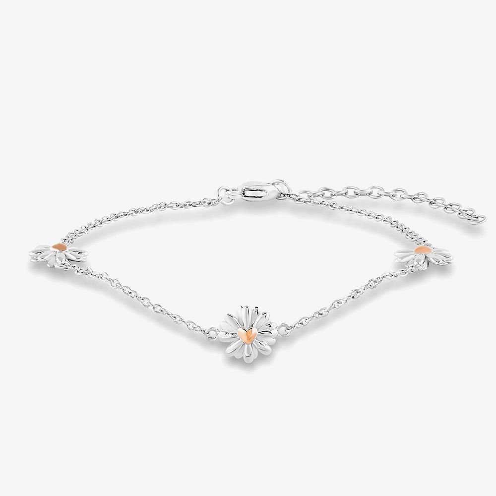 Rosa Lea Rosa Lea Women's Triple Daisy Bracelet AM-2THB028307 in Silver - 3