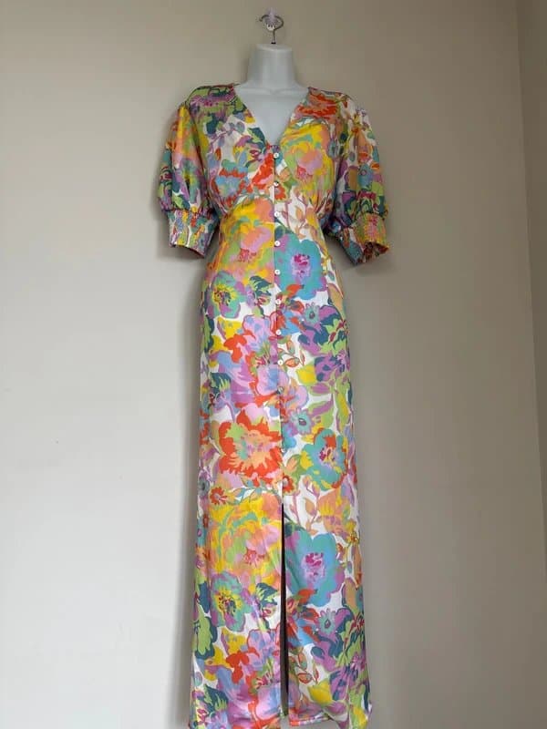 Never Fully Dressed New ( WITH tag) Never Fully Dressed Floral Lindos Dress - UKCurve 18- RRP £139