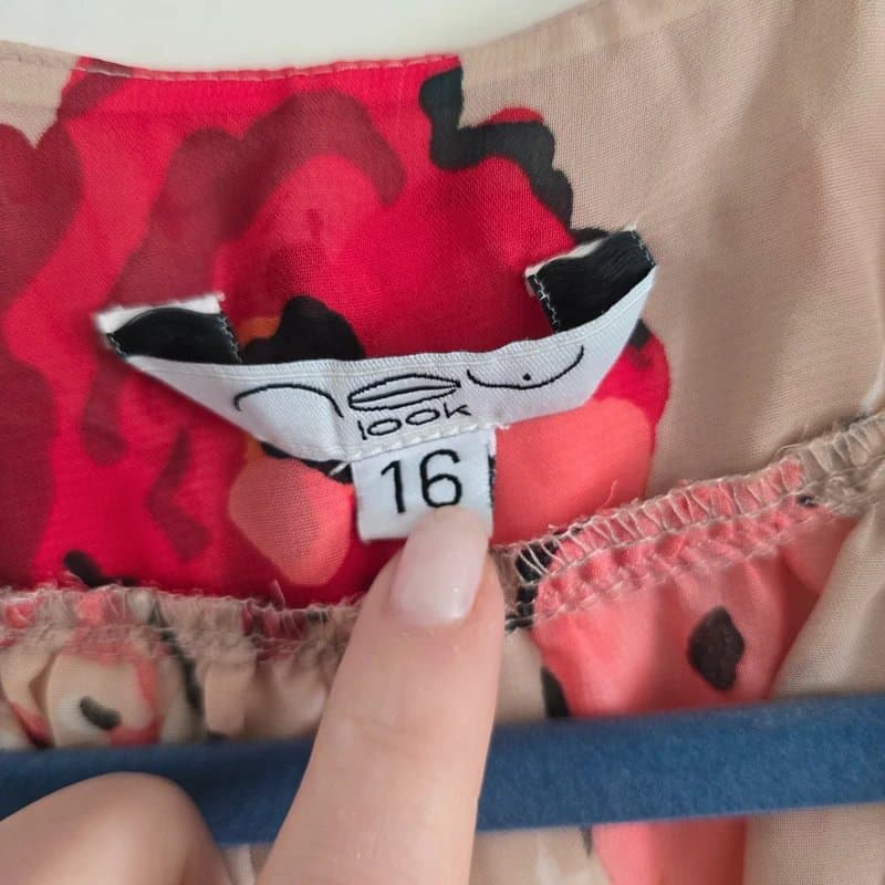 New Look New Look floaty sleeve tie front blouse, top, size 16