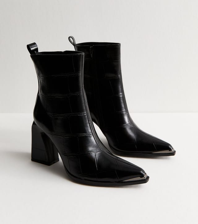 Public Desire Women's Anthero Textured Ankle Boot Public Desire New Look - 3
