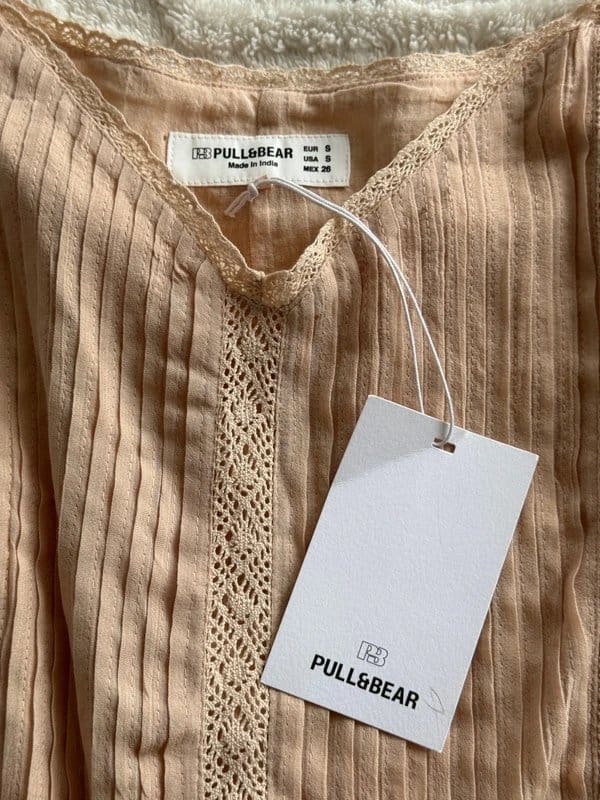 Pull&Bear Beige Lace Detail Sundress - Summer Dress