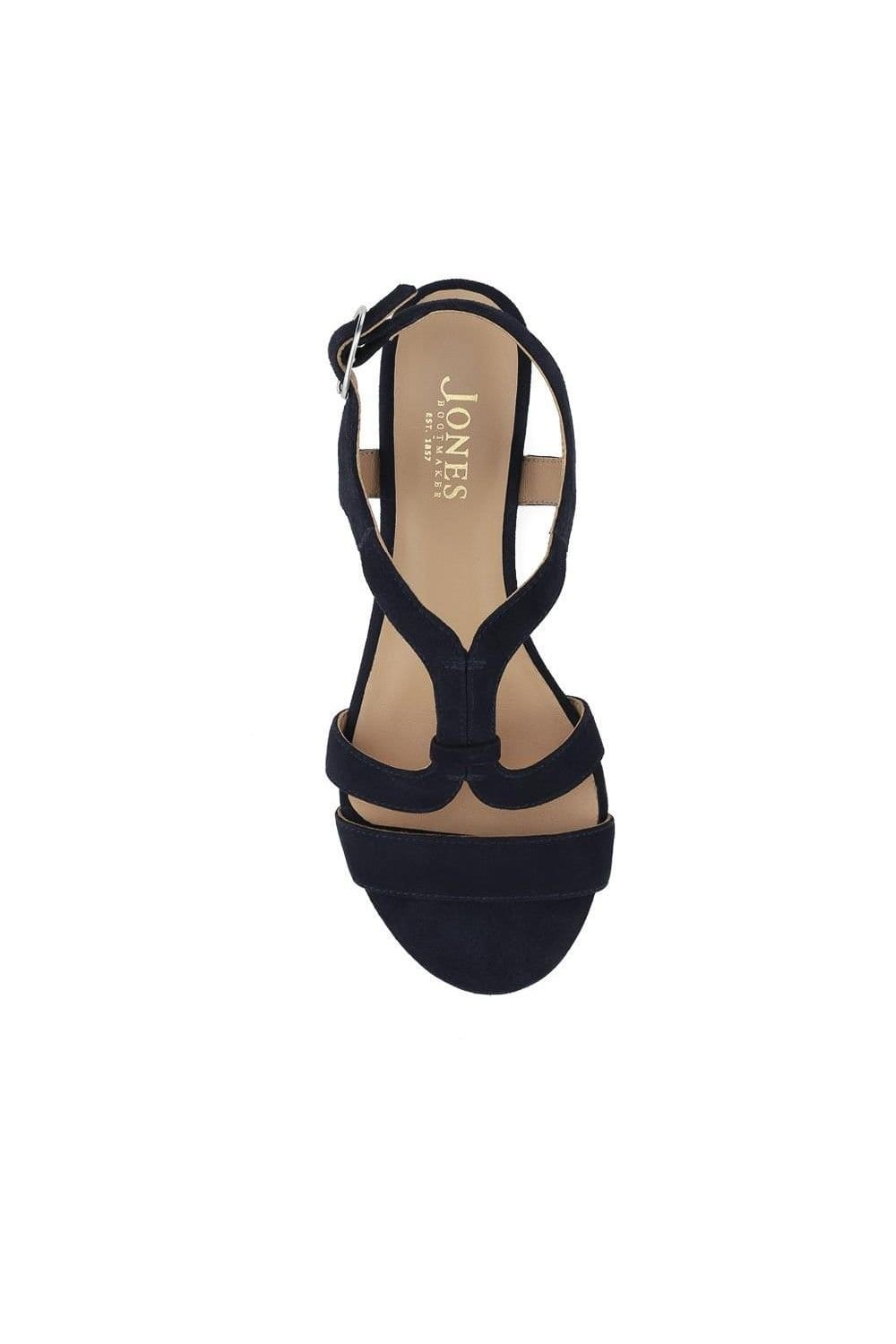 Jones Bootmaker Jones Bootmaker Women's Gravina Leather Slingback Sandals in Navy - 4