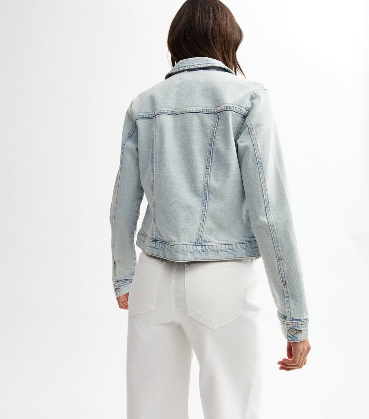 New Look Women's Bright Blue Light Wash Denim Jacket New Look - 4