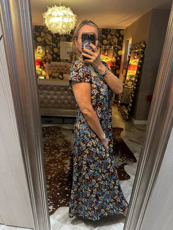 Never Fully Dressed Beautiful Never Fully Dressed open backed maxi dress size 16 new