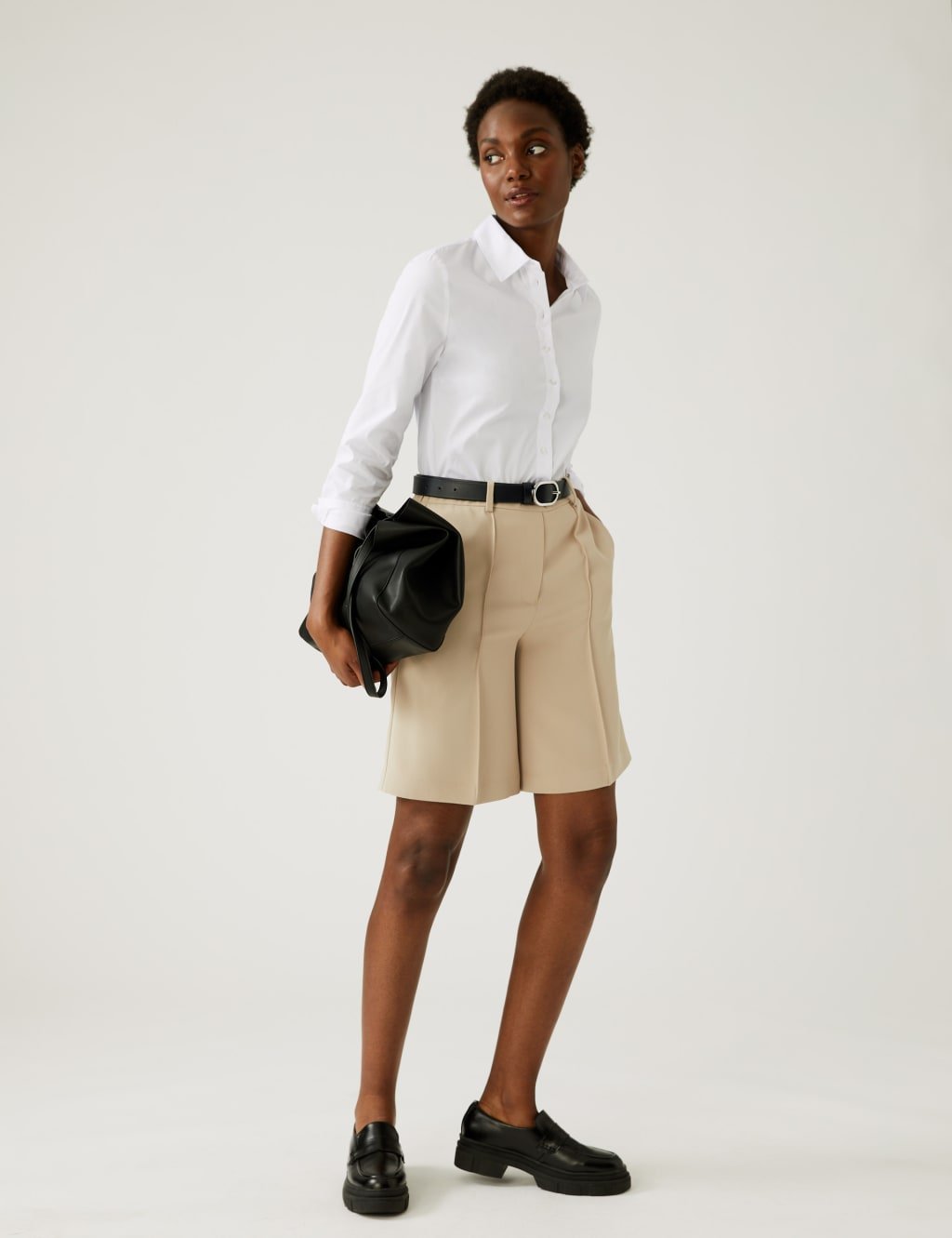 Marks & Spencer M&S 2 Pack Cotton Rich Long Sleeve Shirts White - 3