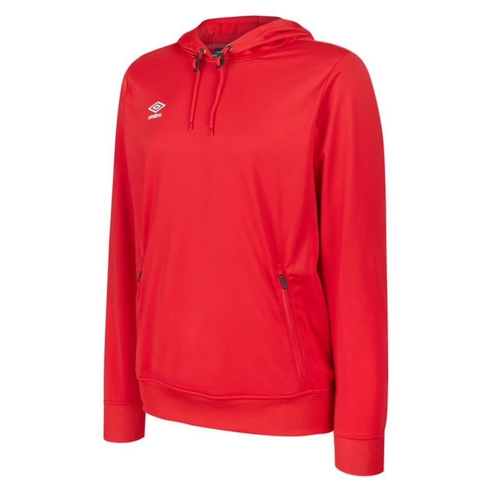 Umbro Umbro Men's Club Essential Polyester Hoodie in Scarlet