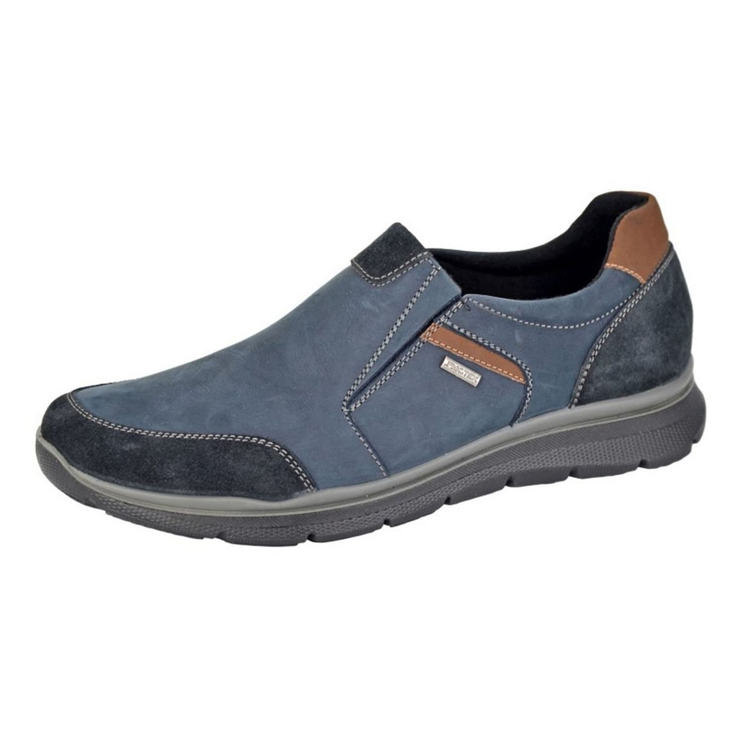 IMAC IMAC Men's Leather Walking Shoes in Navy
