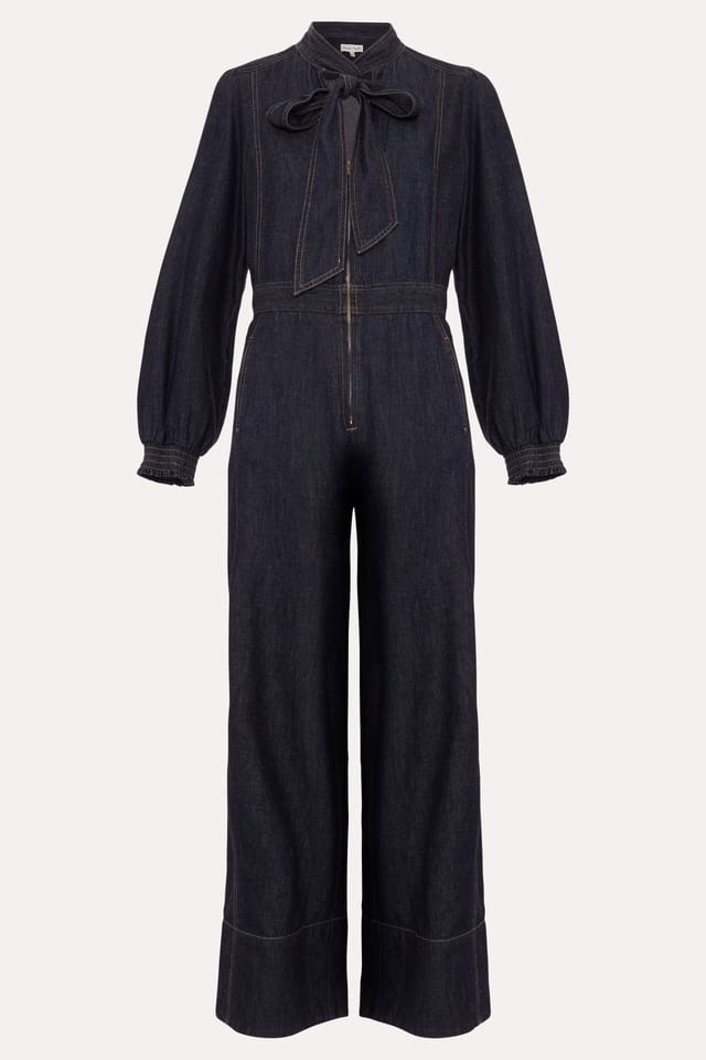 Phase Eight Phase Eight Women's Petite Patricia Jumpsuit in Dark Navy - 2