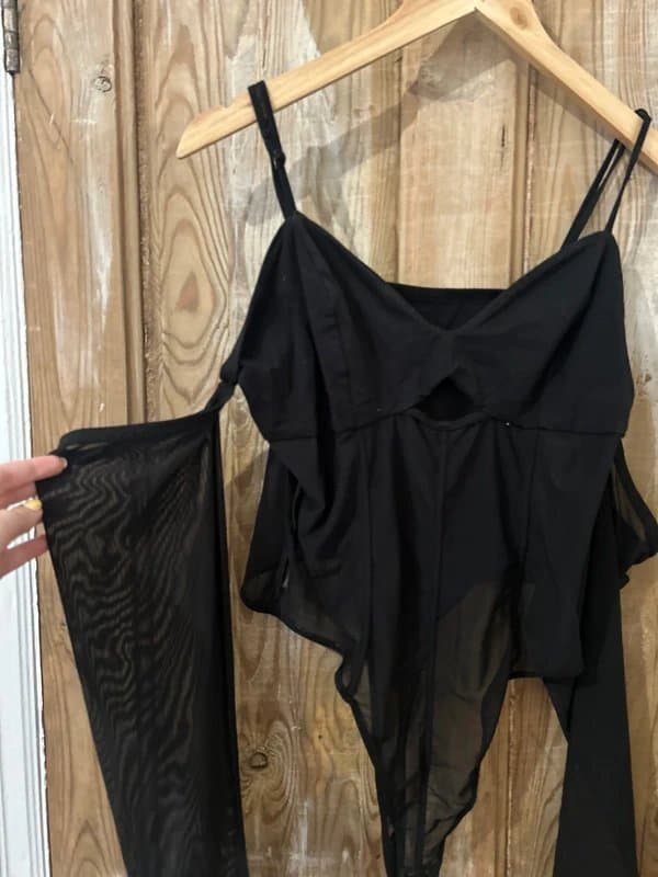 ASOS Black corset body suit