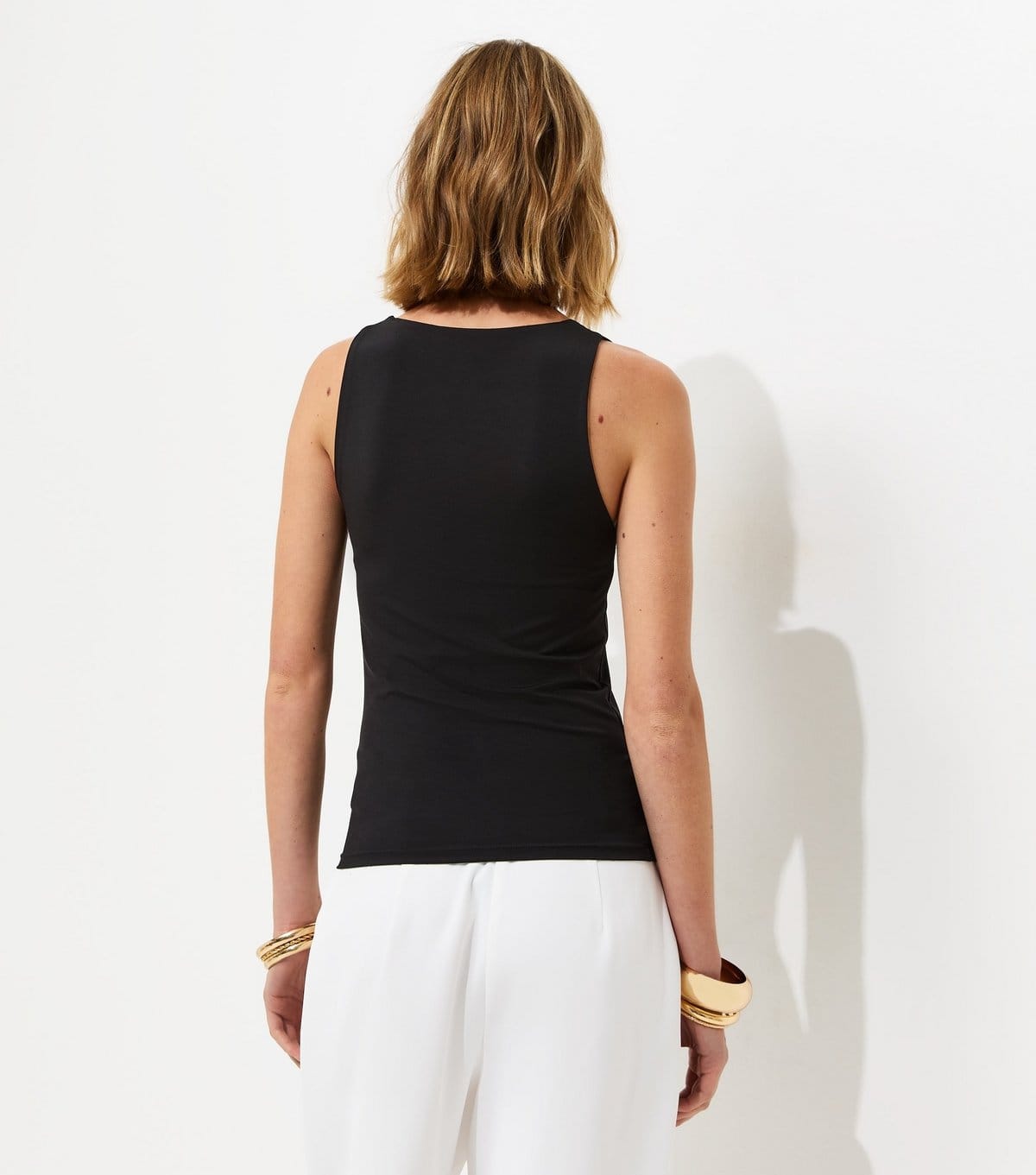 New Look Women's Black Scoop Neck Jersey Vest Top New Look - 4