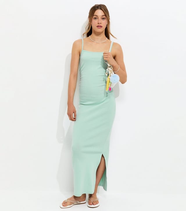 New Look Girls' Turquoise Ruched Jersey Maxi Dress New Look - 3
