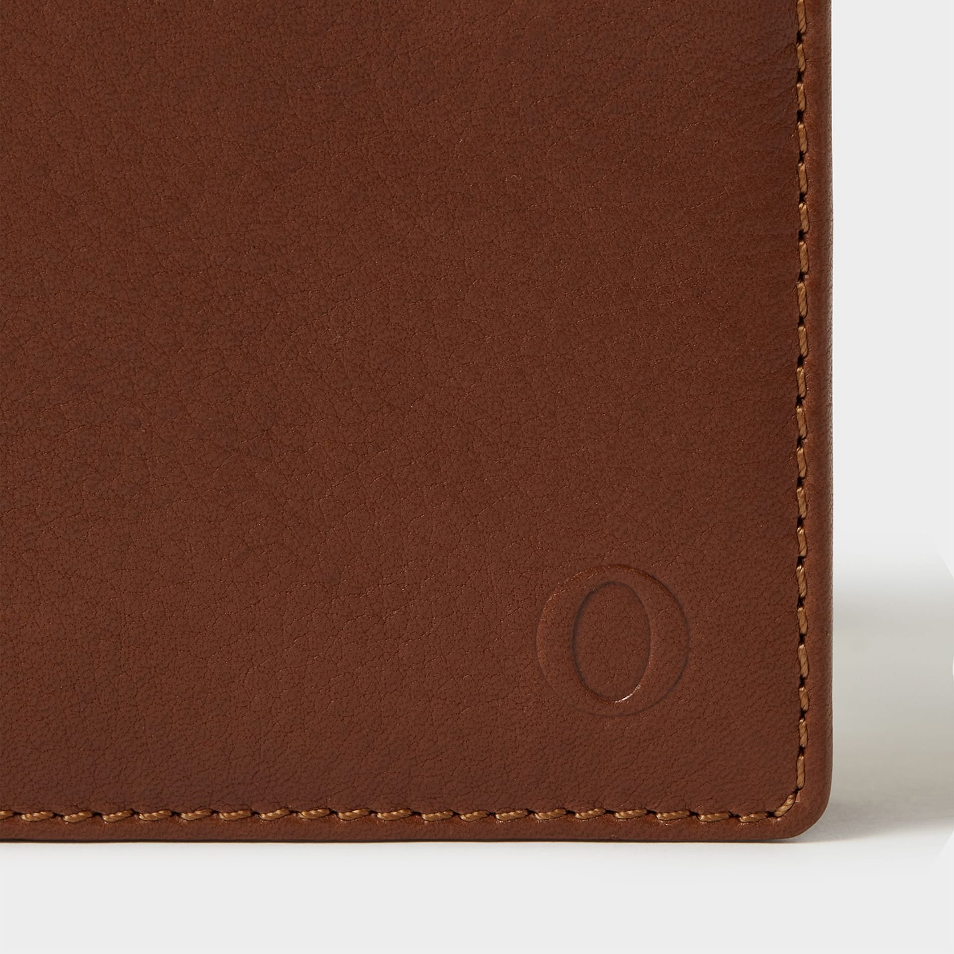 OSPREY LONDON OSPREY LONDON Men's The O Deboss East West Leather Billfold Wallet in Tan - 4