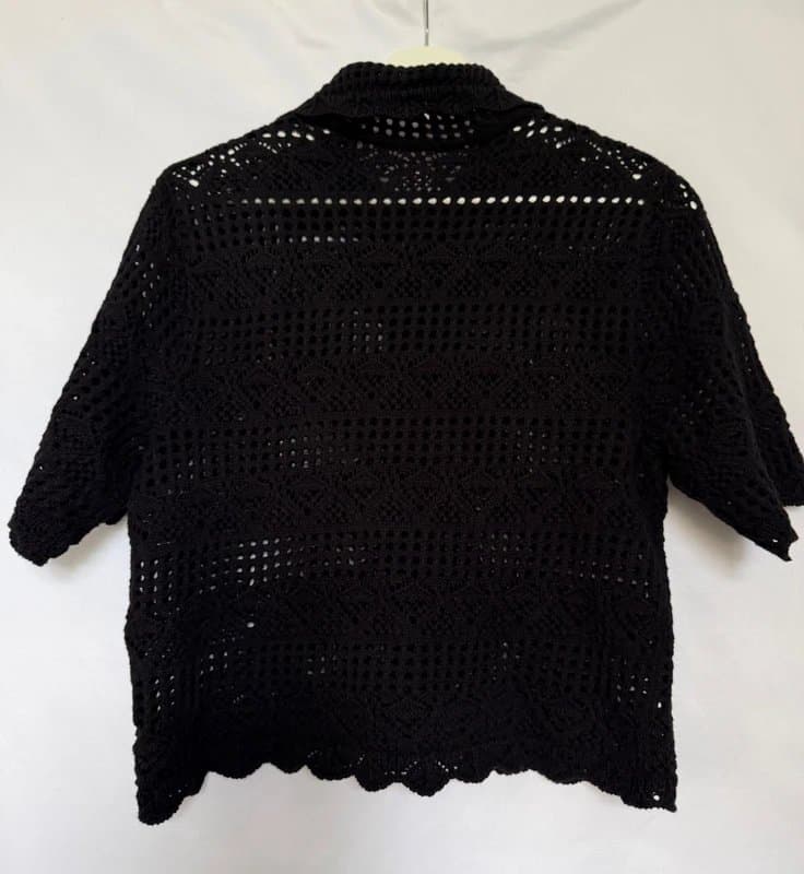 Topshop Crochet cotton top size S