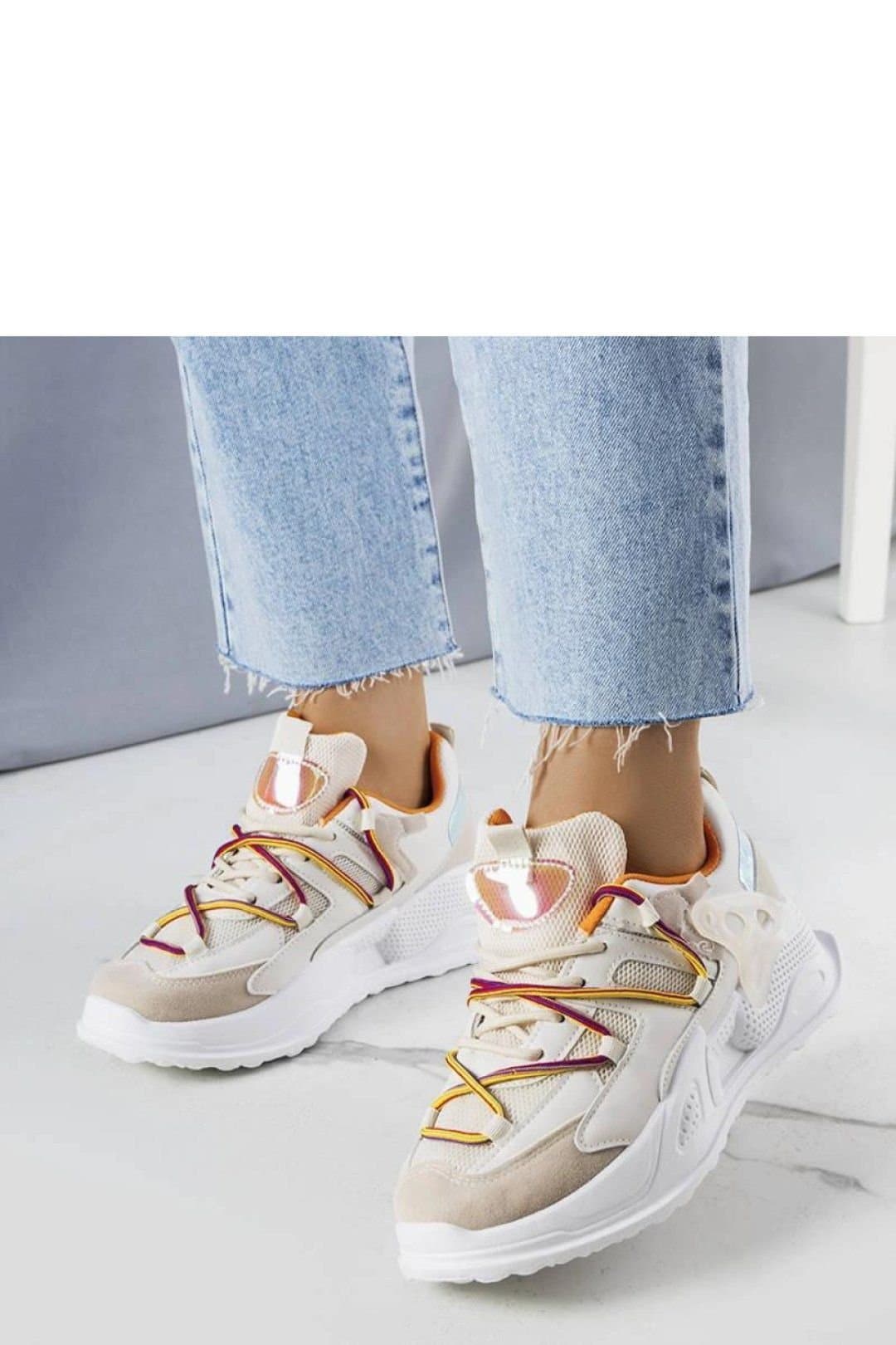 Love Lace Love Lace Women's Sport Sneakers Lace Up with Durable Rubber White Sole Summer in Beige