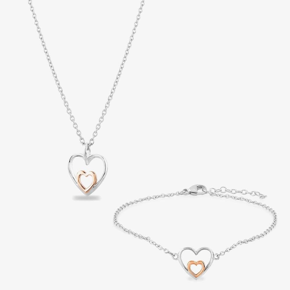 Rosa Lea Rosa Lea Women's Double Heart Bracelet AM-2THB027806 in Silver