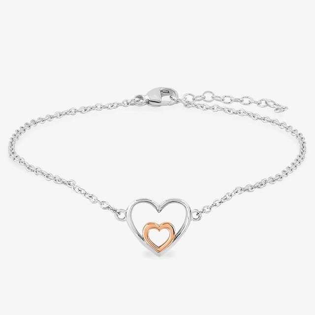 Rosa Lea Rosa Lea Women's Double Heart Bracelet AM-2THB027806 in Silver - 3