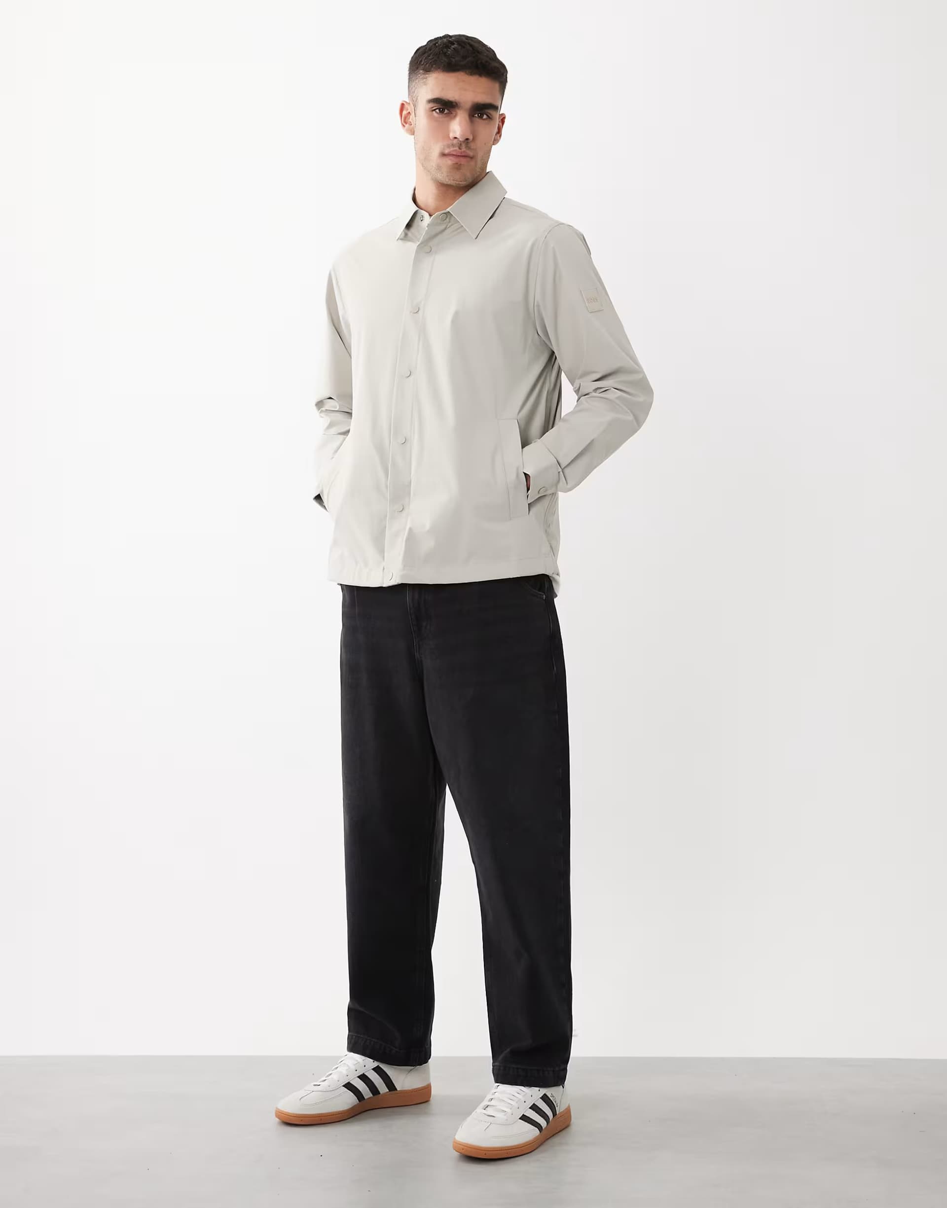 ASOS BOSS Orange Light Grey Overshirt by ASOS