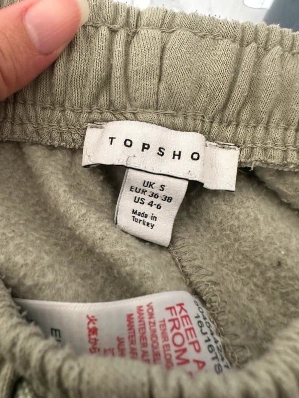 Topshop Sage green Topshop tracksuit bottoms