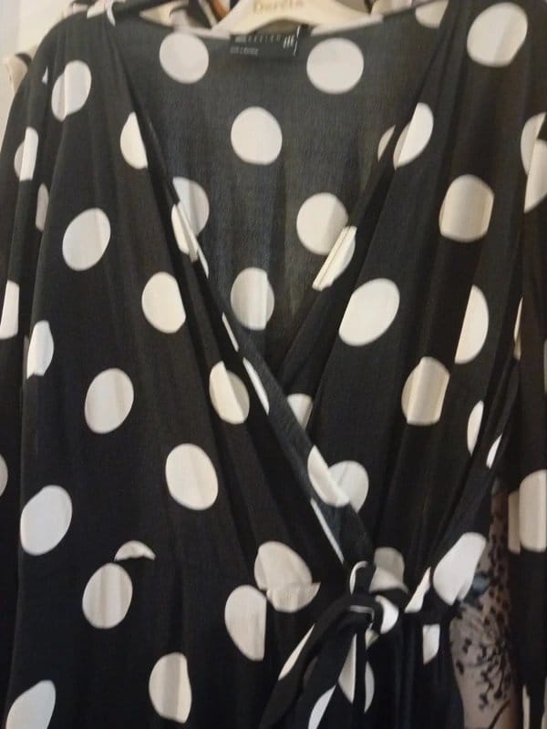 ASOS Black and Cream Polka-Dot Jumpsuit