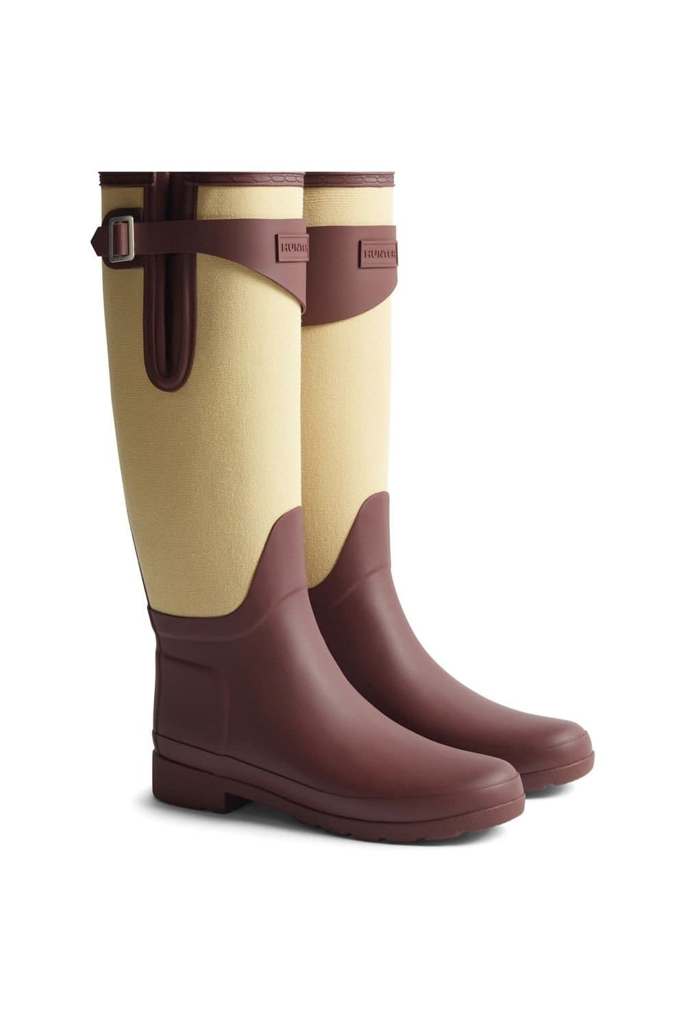 Hunter Hunter Women's Refined Tall Canvas Boot in Wine