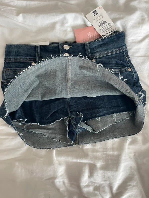 Bershka Denim mini skirt