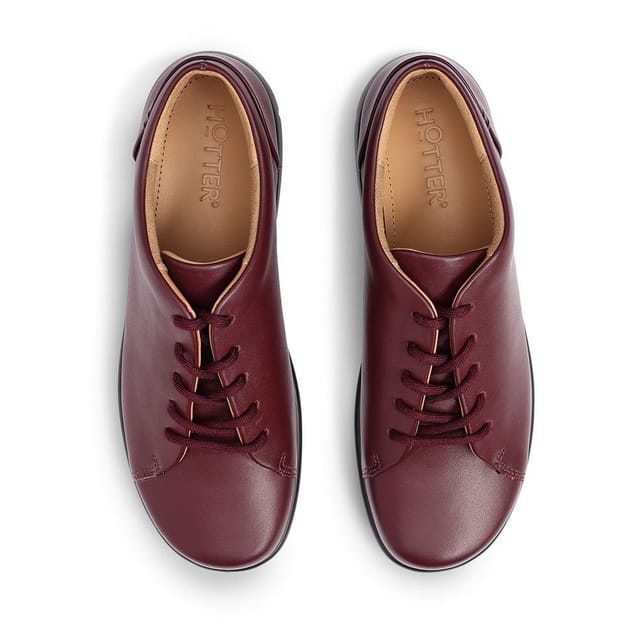 Hotter Hotter Women's 'Dew II' Casual Lace-Ups in Maroon - 3